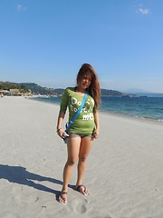 Cute and chubby Filipina with hairy tattooed pussy creampied