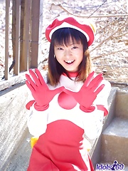 Naughty slut Akanr teases the guys when wearing her bikini