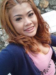 Cute Thai babe in braces pleases white guy using her big tits, thick ass and tight pussy