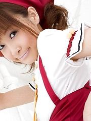 Meiko lovely Asian teen model has lovely firm tits