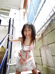 Yui Hasumi Asian teen model shows off her nice pussy